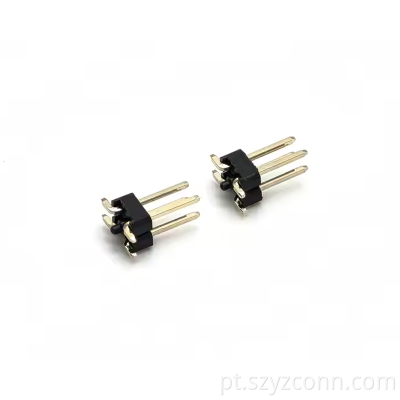 Conector de cabeçote de pino de passo de 2,0 mm Fileira dupla SMT SQ0,5mm H2,0mm 22P (4) 2.0mm Pitch Pin Header Connector Dual Row SMT SQ0.5mm H2.0mm 22P (4)
